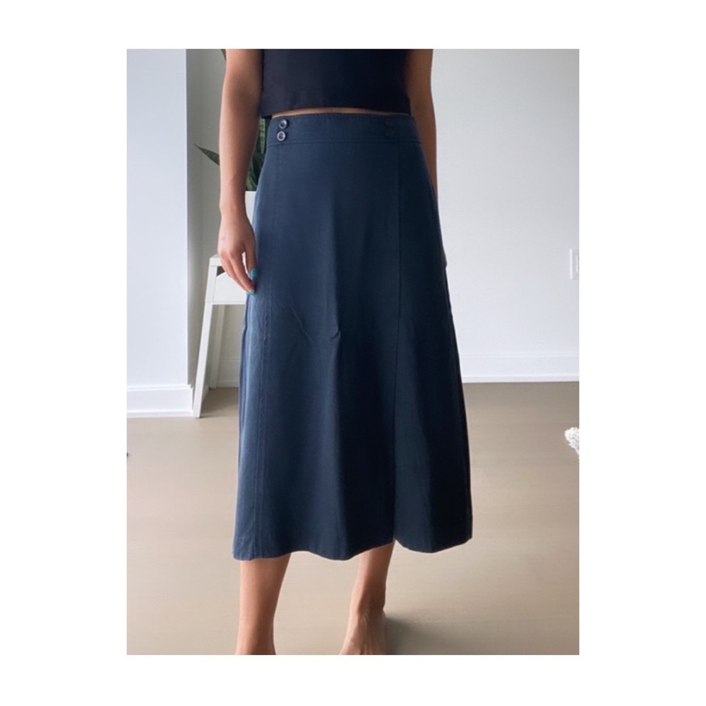 Ann Taylor navy maxi skirt